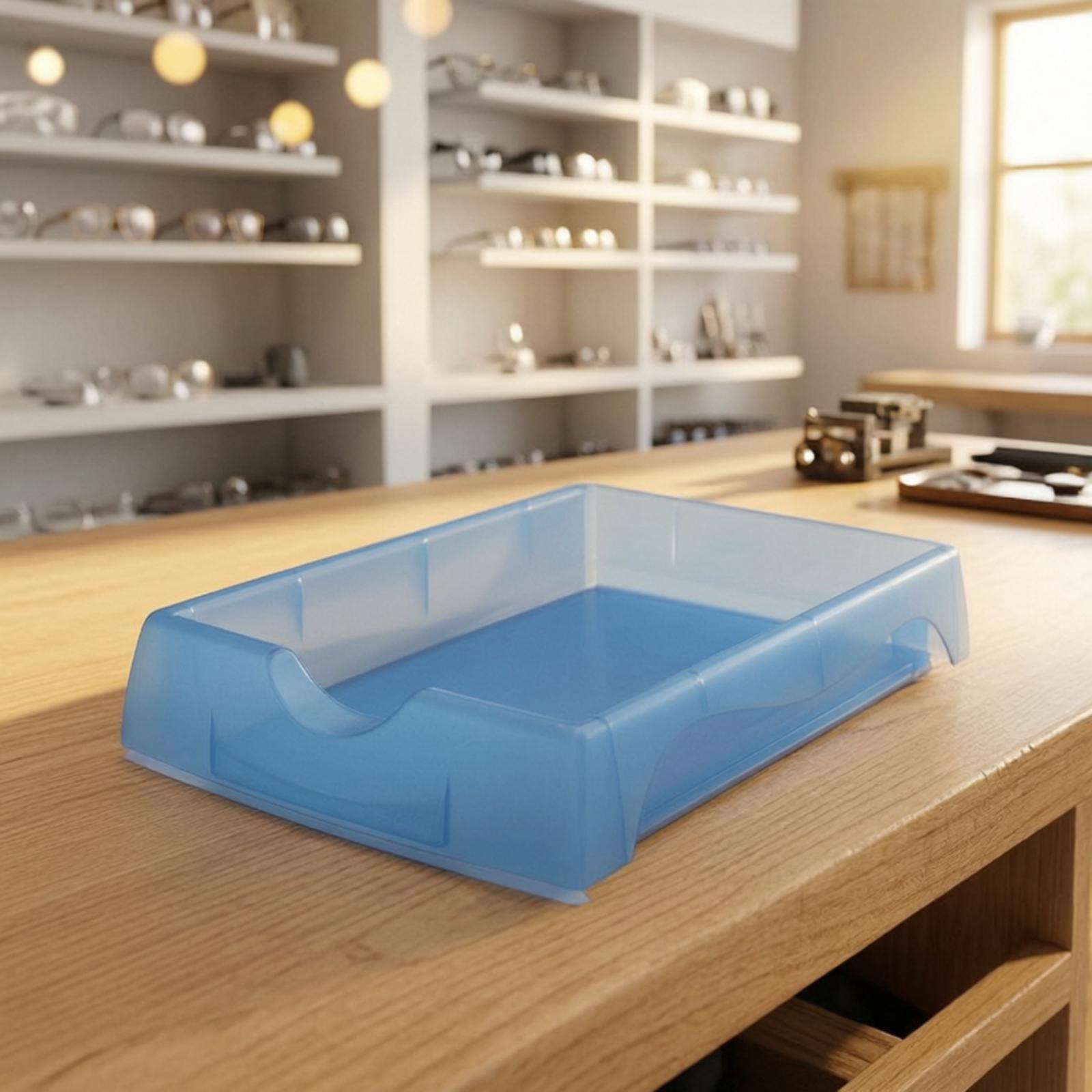 Desk Organizer - Duurzame PP-lensbak met zijuitstekende openingen voor