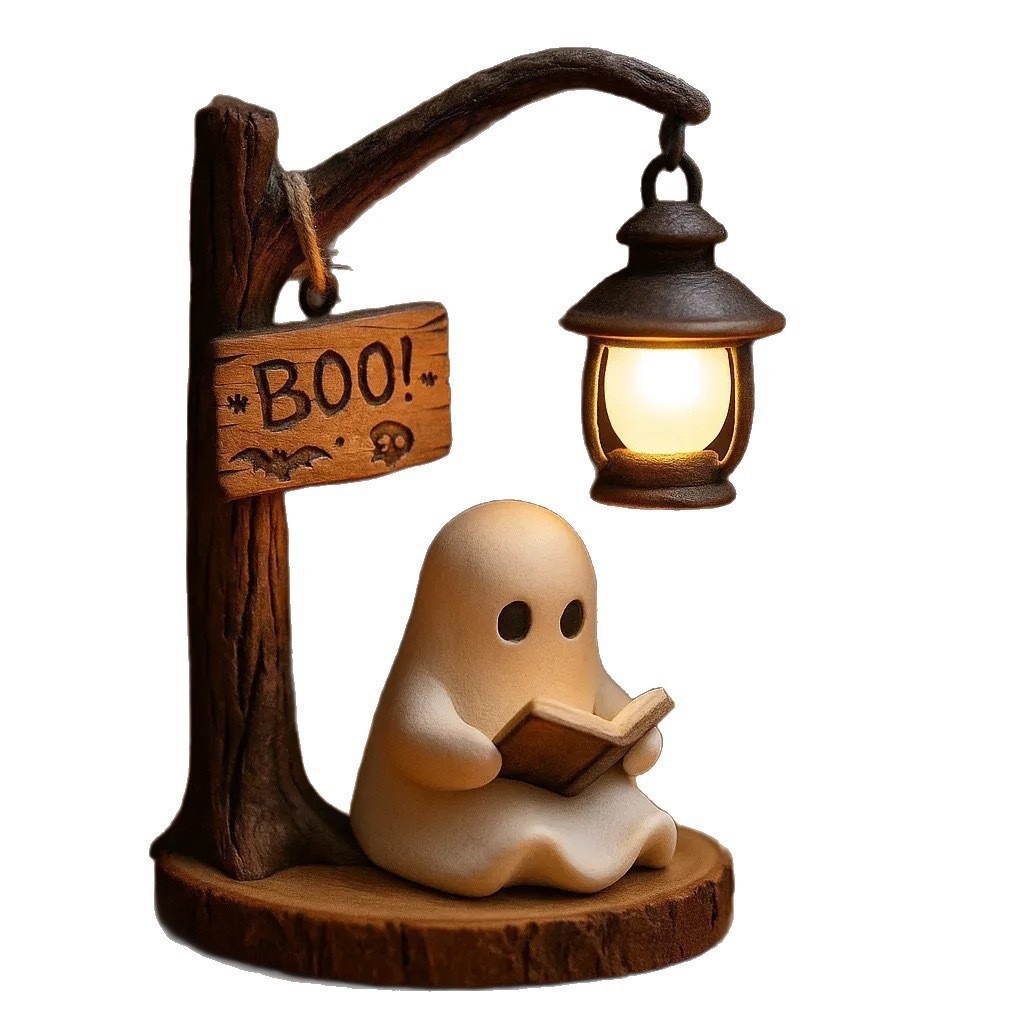 Bookshelf - Spookachtige leeslamp 4,3x3,14x6,3 inch van hars,