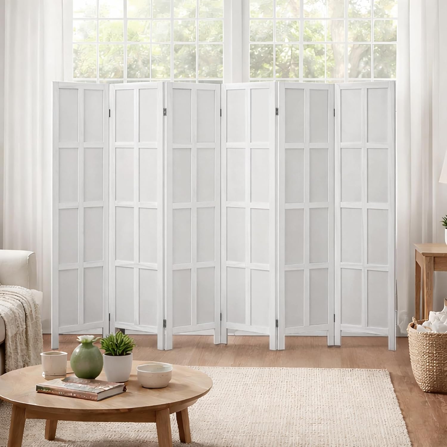 6-delige houten kamerverdeler  - Partition Screen Divider recensie en prijs