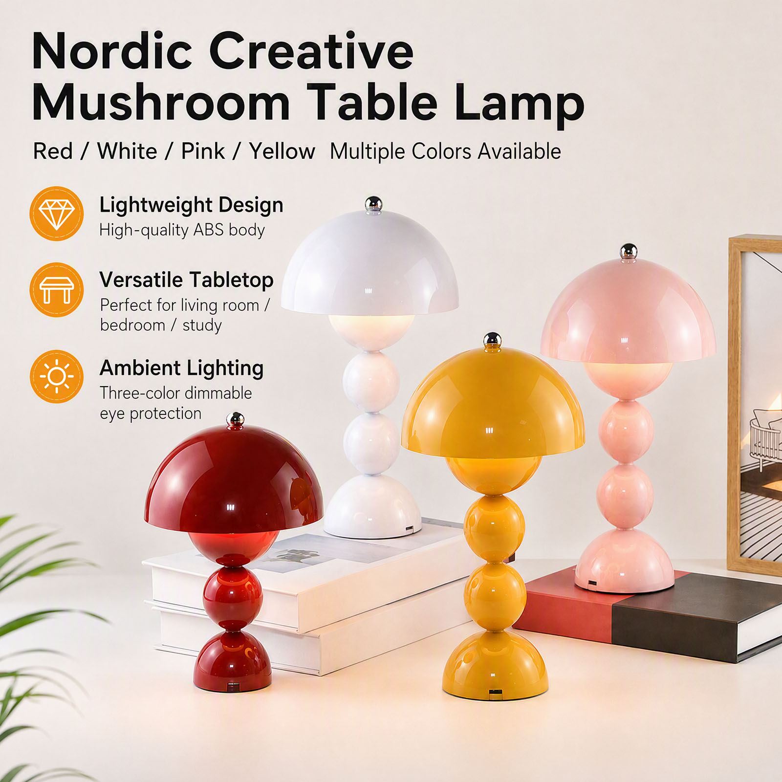 Tafellamp met paddenstoelvormi - Desk Lamp recensie en prijs