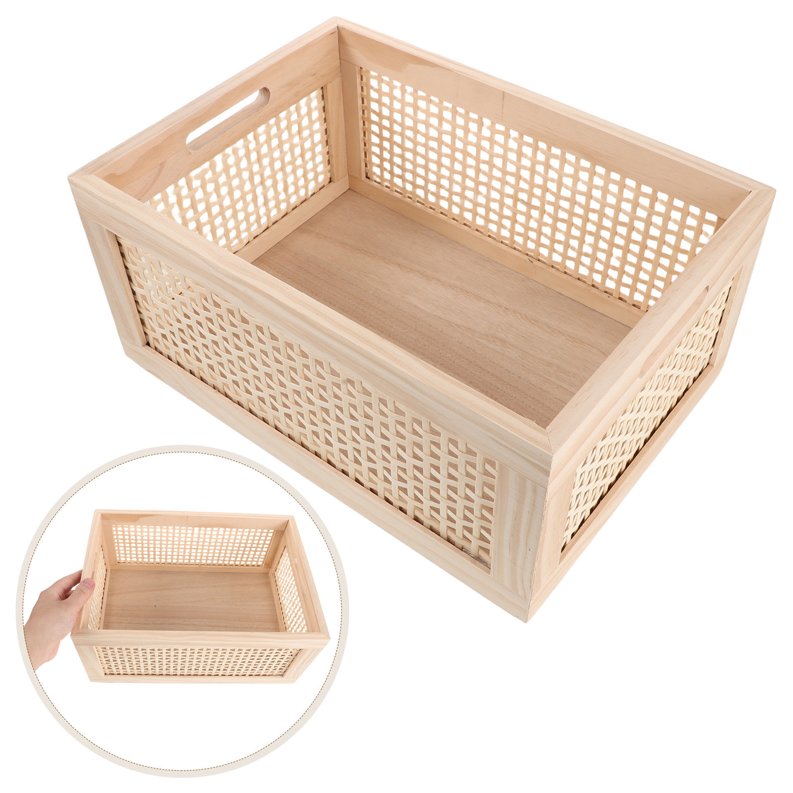 Geweven opbergmand, klein, rus - Desk Organizer recensie en prijs