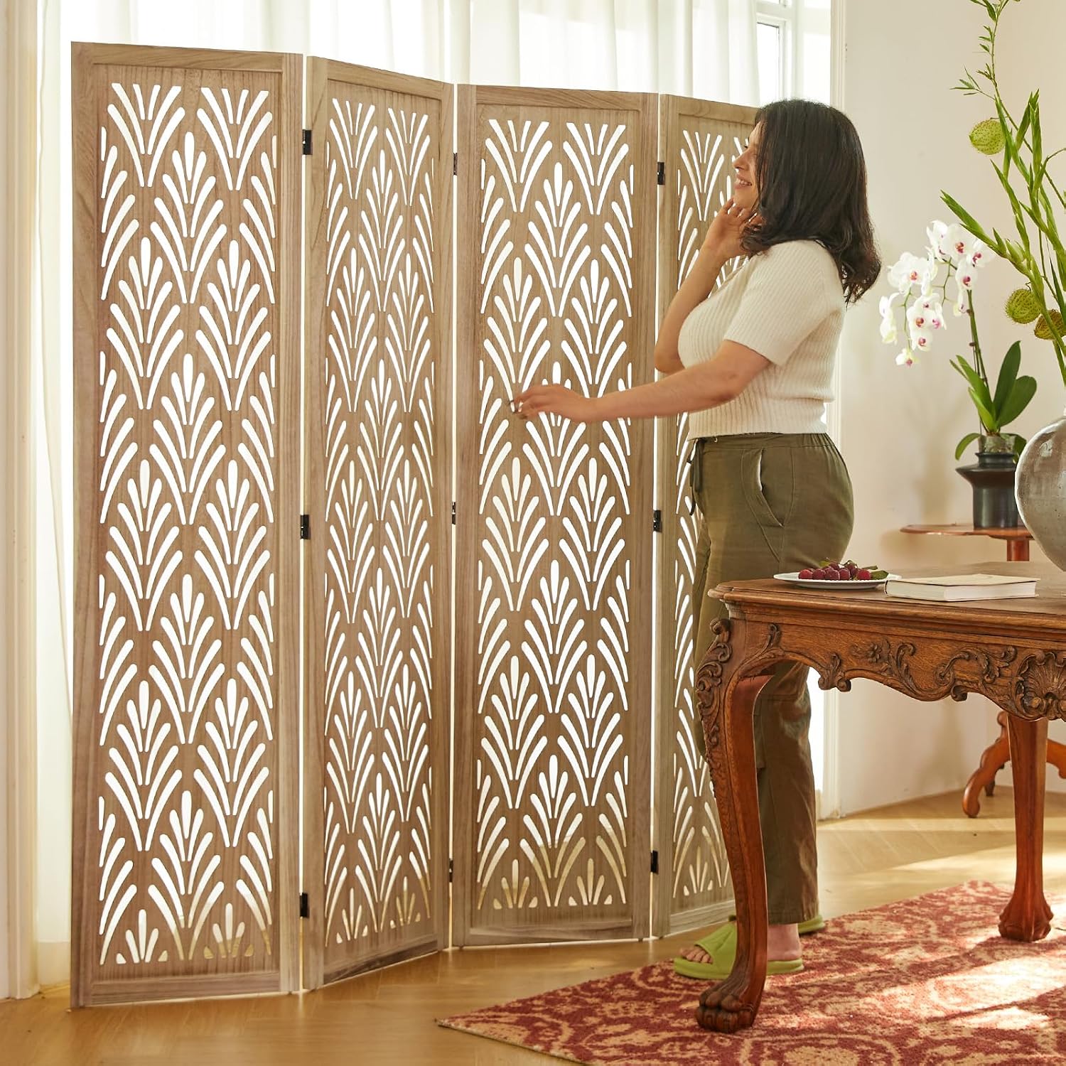 1,70m Vouwbare Houten Scheidin - Partition Screen Divider recensie en prijs