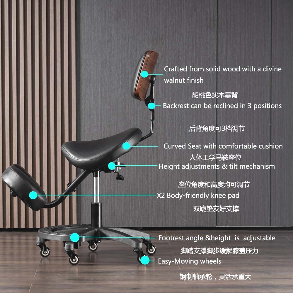 Verstelbare ergonomische knies - Office Chair recensie en prijs